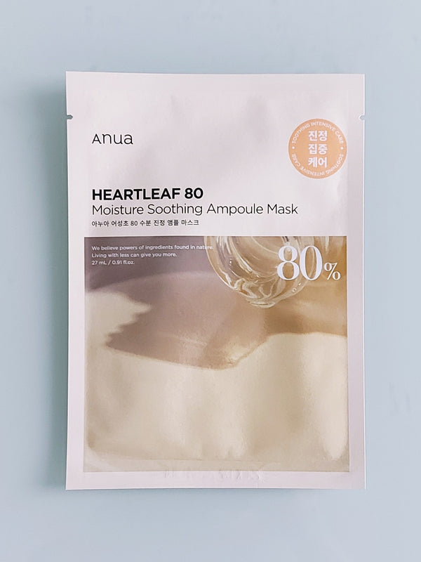 anua heartleaf 80 moisture soothing ampoule mask