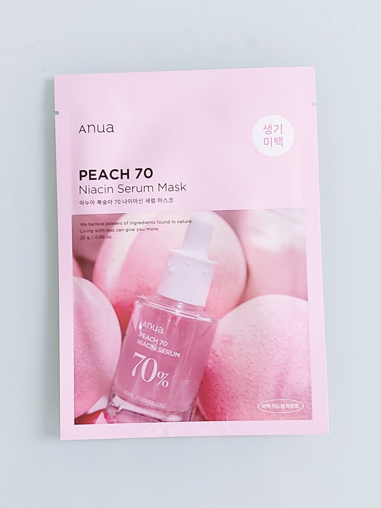anua peach niacin serum mask