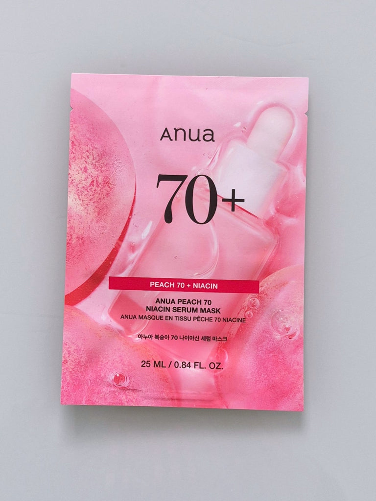 Anua peach niacin serum sheet mask