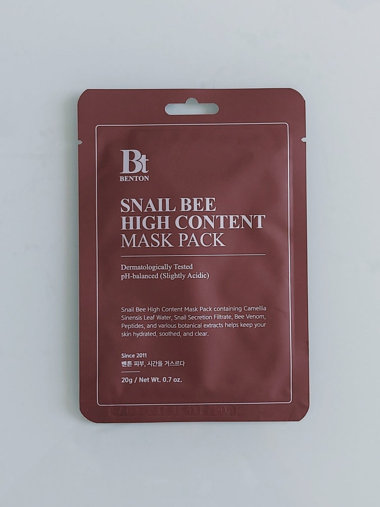benton snail bee high content mask pack
