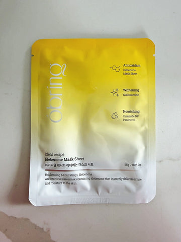 obring idebenone sheet mask
